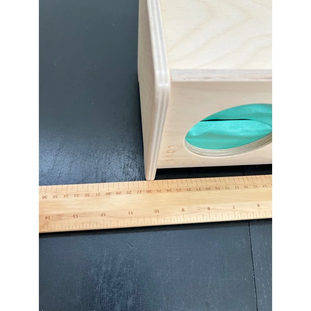 Lovevery Mystery Box Sensory Kit Wood Teal Yellow Tactile Tiles OS